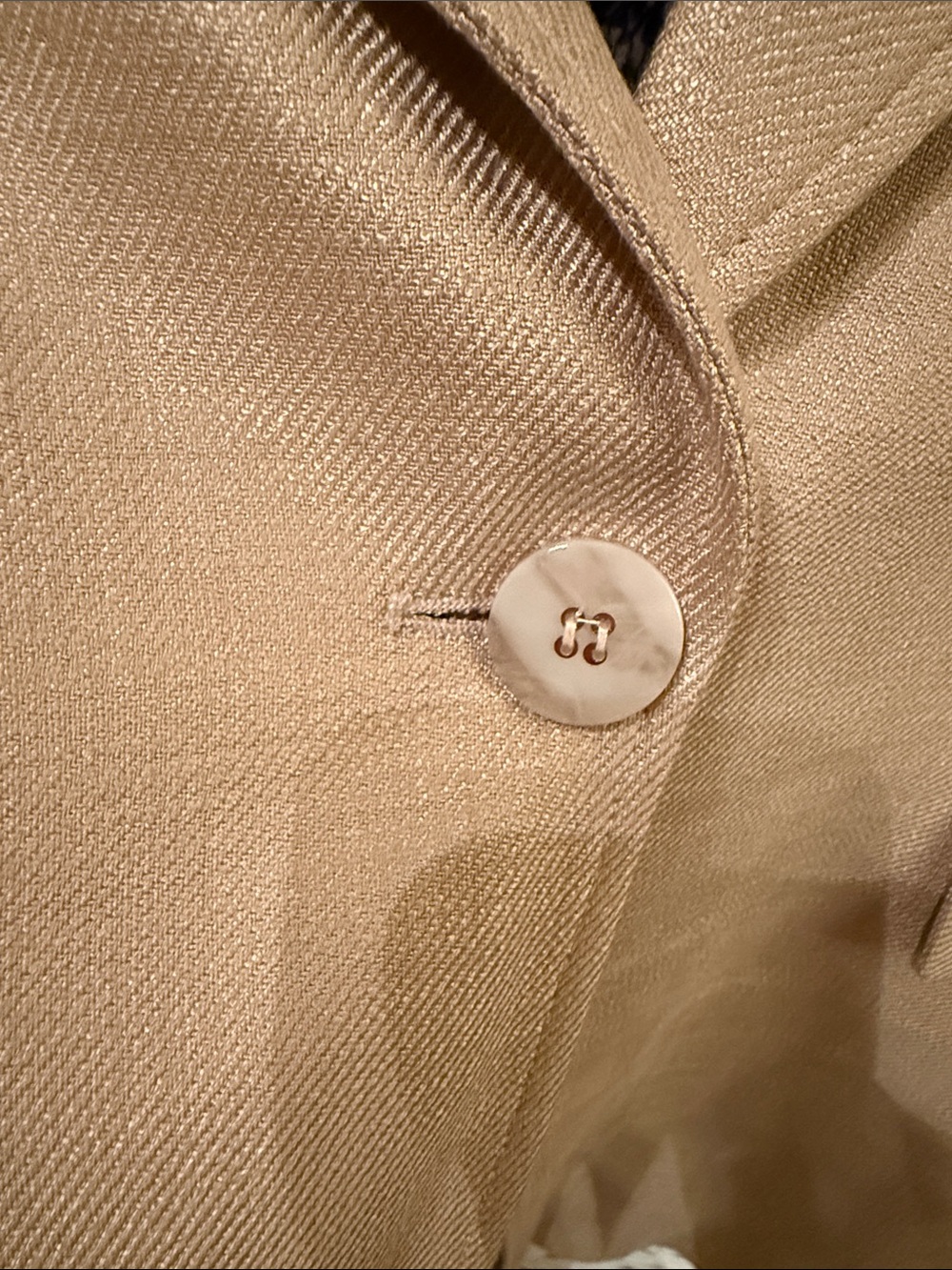 Veronica Beard Beige Single-Button Dickey compatible blazer - Picture 3 of 4